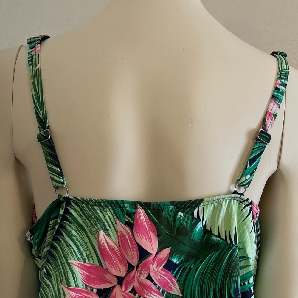 Land's End Woman's Hawaiian Swim Top Sz 18 - Picture 2 of 11